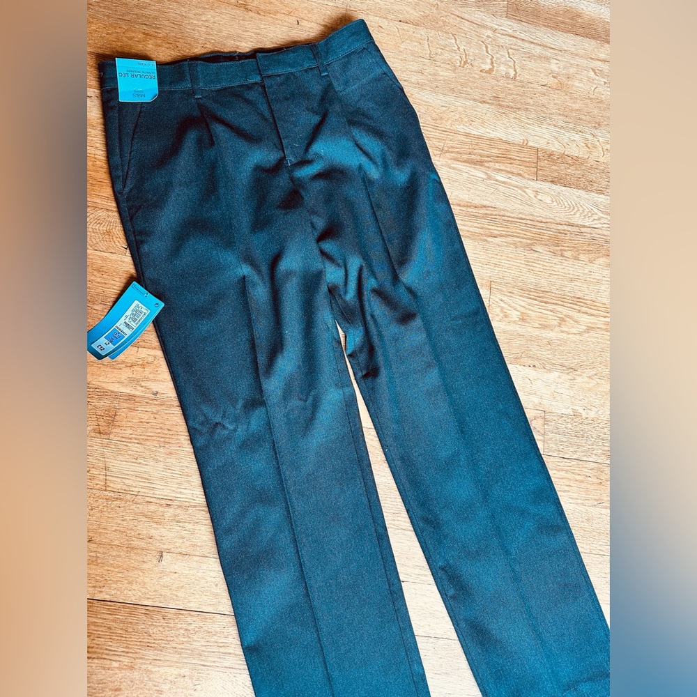 Marks & Spencer school uniform trousers. Regular leg. Aged 12-13 yrs Dark Grey